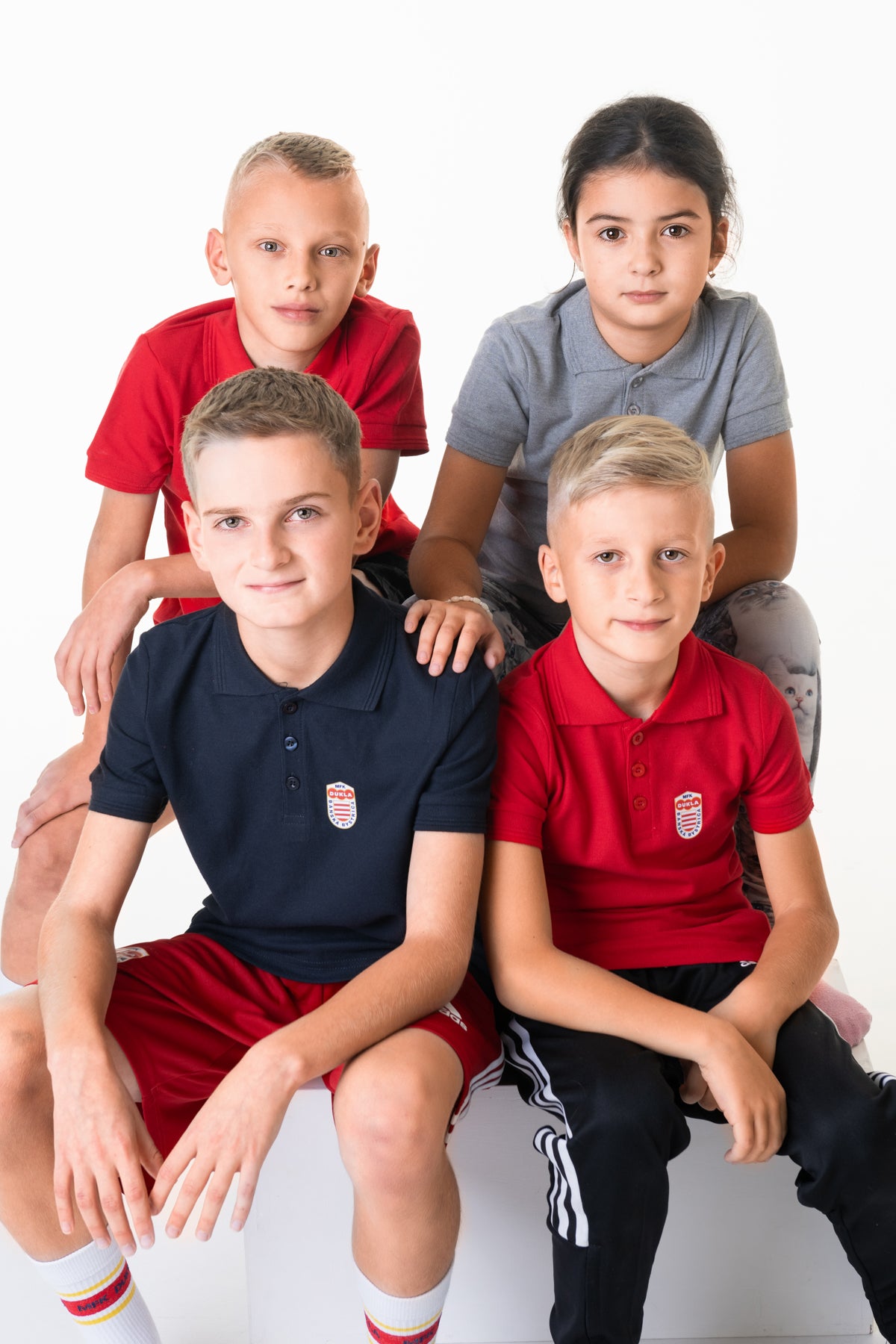 Detské polo tričko šedé