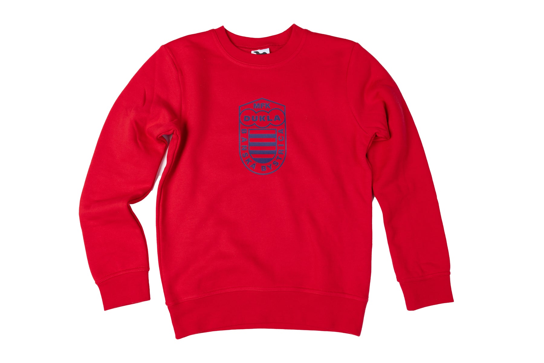 Detská červená mikina s veľkým logom MFK Dukla