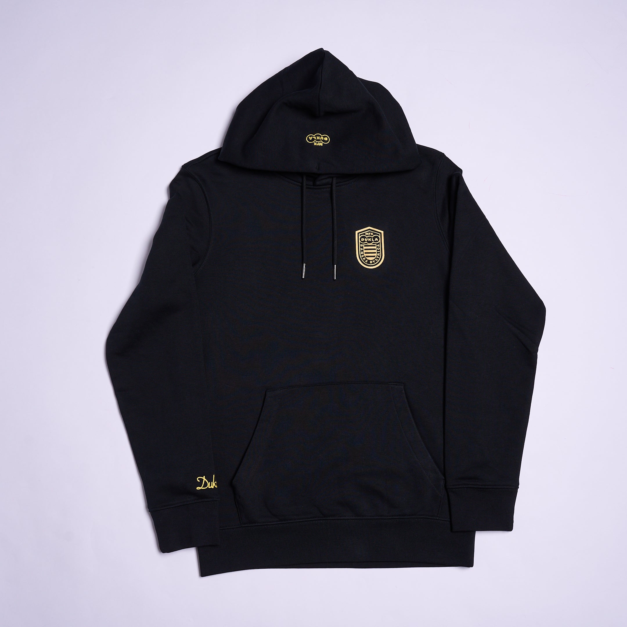 Mikina čierna s kapucňou unisex